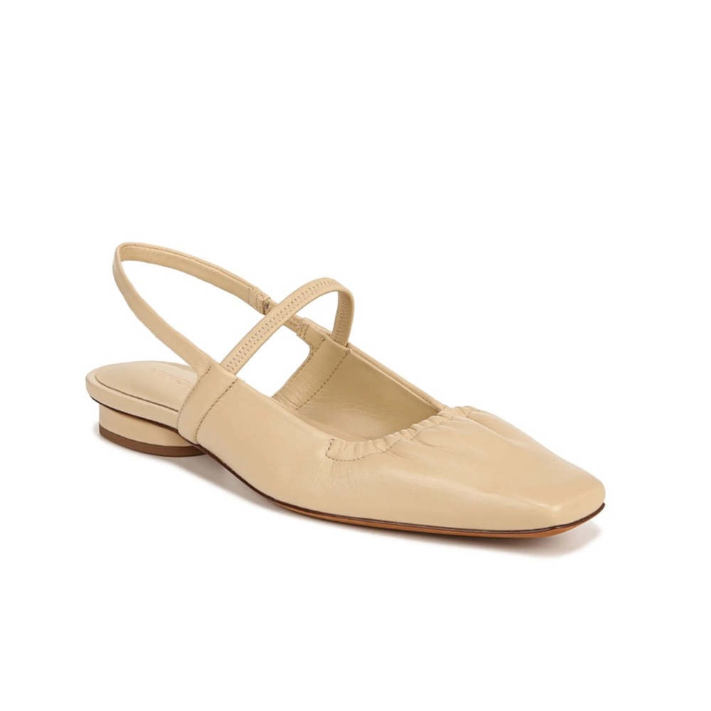 Vince Venice Leather Slingback Flats